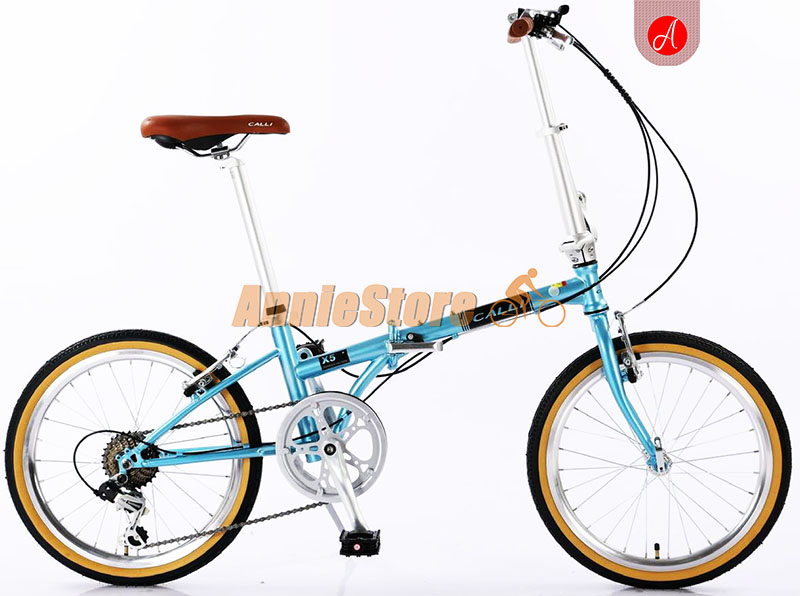 Xe đạp Calli X5 xanh dương 