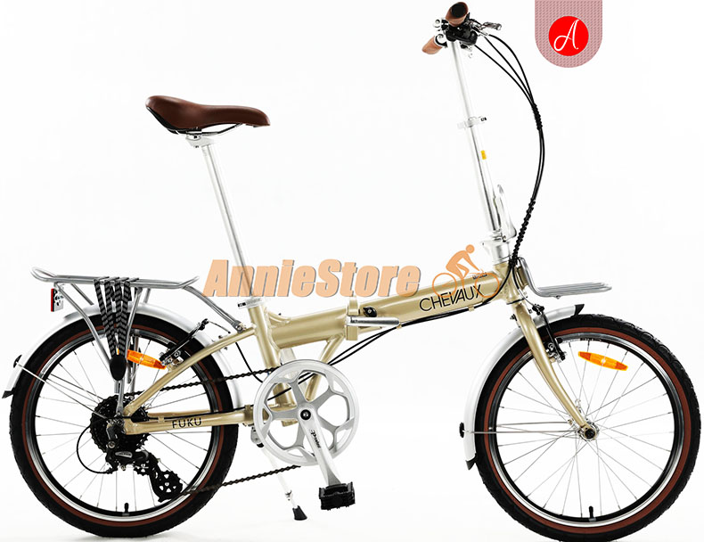 Xe đạp Chevaux Fuku Vàng