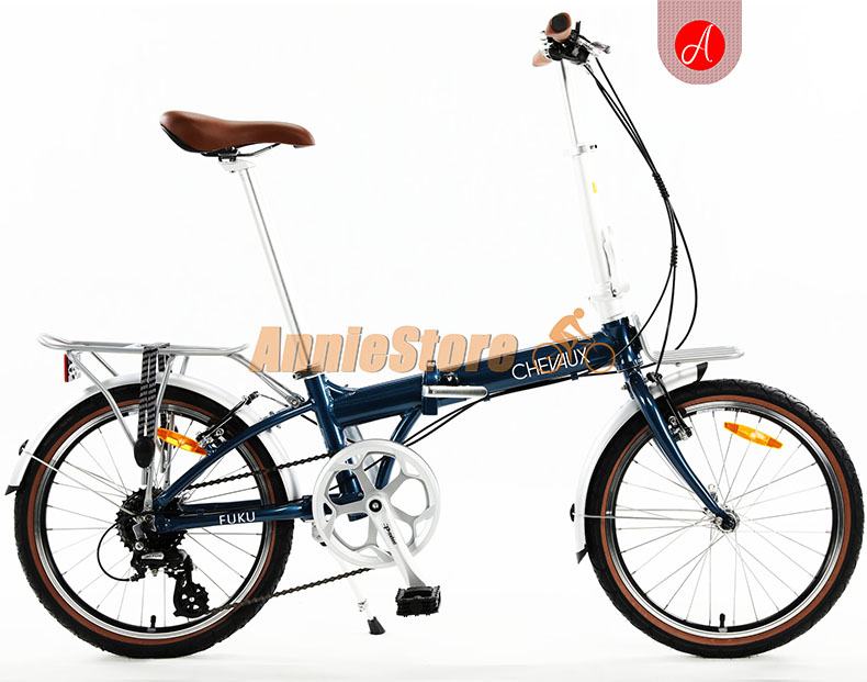 Xe đạp Chevaux Fuku màu xanh dương